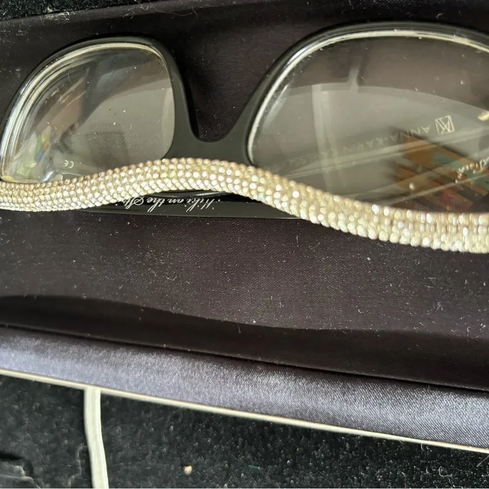 Anna Karin karlsson glasses crystal frames kiki on the string accessory eyewear